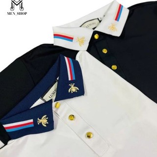  Áo polo nam nữ thiết kế ong vàng cổ trẻ trung khuy nút vàng MEN_SHOP hot trend  2025 