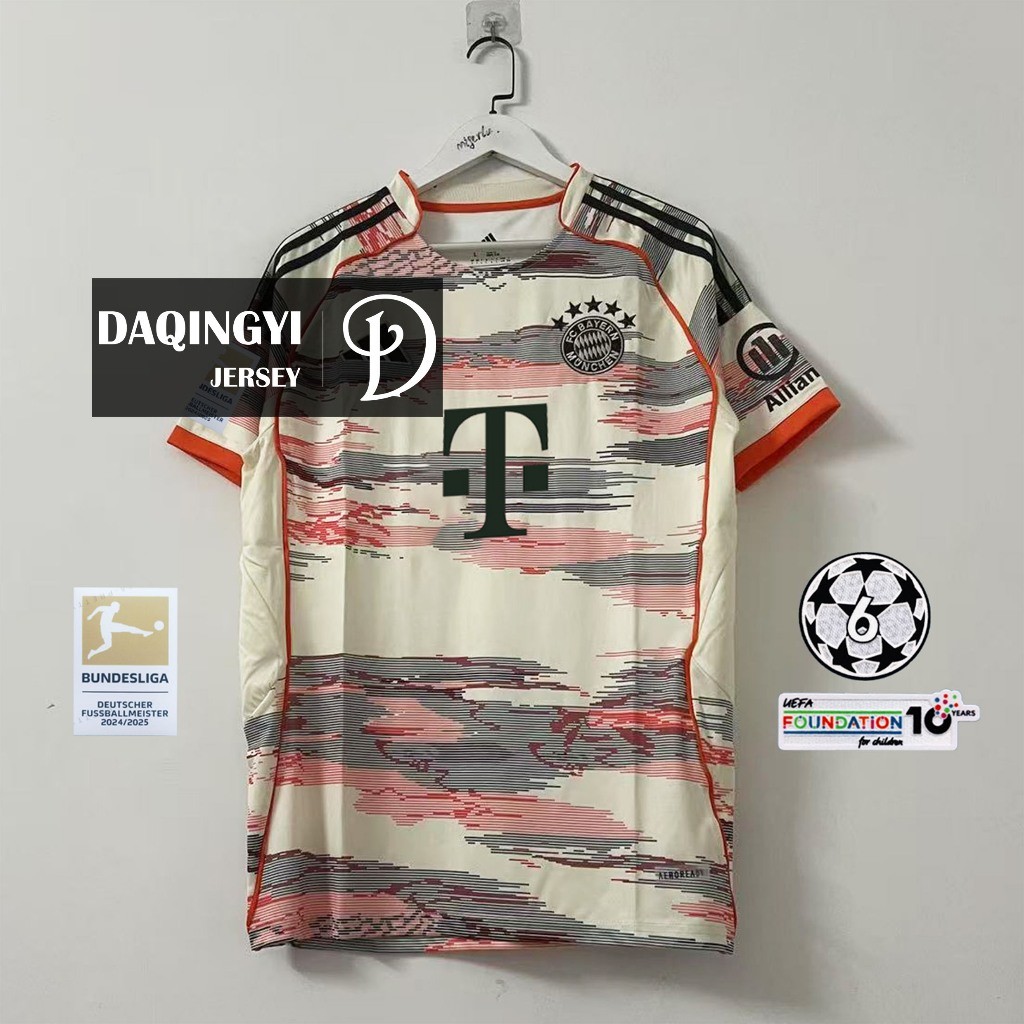 Áo đấu sân khách Bayern Munich 2025-2026, Size từ S tới 4XL