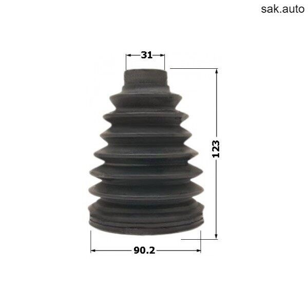 Vỏ trục truyền động bên ngoài Cao su LAND CRUISER PRADO HILUX SURF 43447-35040 A + JKP (Hộp 2) HP