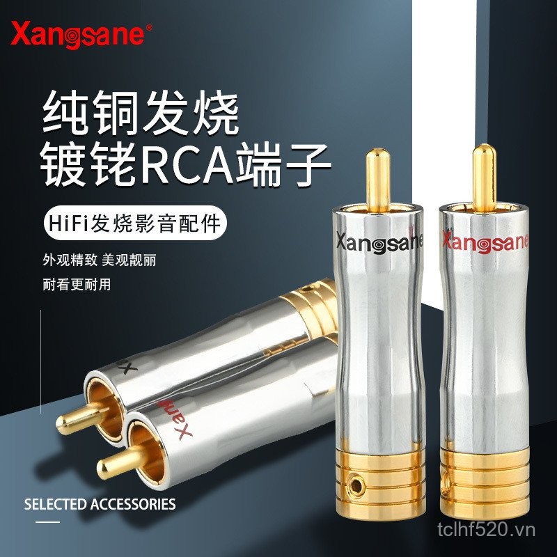 Fever HIFIPR-103Signal Head Lotus Head RCA Plug Audio Video Connector AV Can be inserted into the he