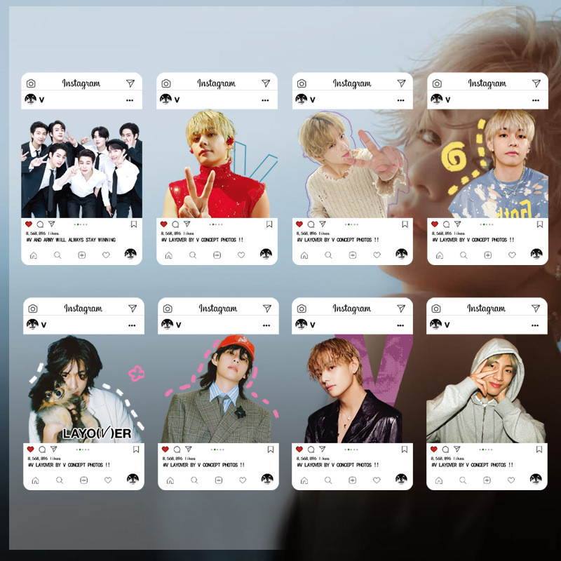 7-10 chiếc V 2025 FESTA DECO KIT ARMY ZONE Lưu niệm Lomo Cards MERCH BOX9 JIN SOLO ECHO HAPPY Photoc