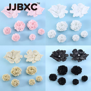 JJBXC CHARM Giày Khóa Bộ Phụ Kiện Giày Cánh Hoa 3D Hoa Hồng DIY Giày Thời Trang Phụ Kiện