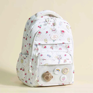 Balo nữ thời trang ulzzang hàn quốc đi học họa tiết cá tính đẹp giá rẻ vải dù chống nước 1040