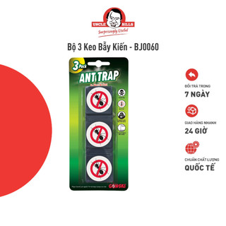 Bộ 3 keo bẫy kiến uncle bills keo dính chắc chắn không độc hại kích thước 0.5 x 0.5 x 11cm - bj0060