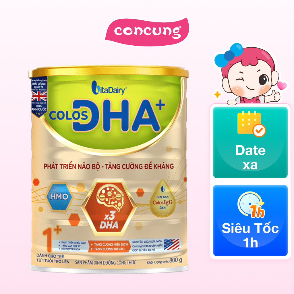 Sữa Colos DHA+ 1+ 800g (1-2 tuổi)