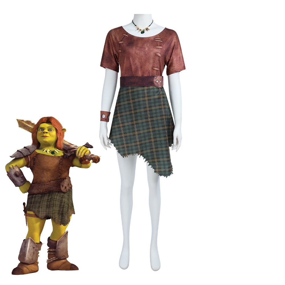 XD Shrek 5 Fiona The Beastman Cos Quần Áo Halloween Trang Phục Fiona Beastman Đầm Cosplay Trang Phục