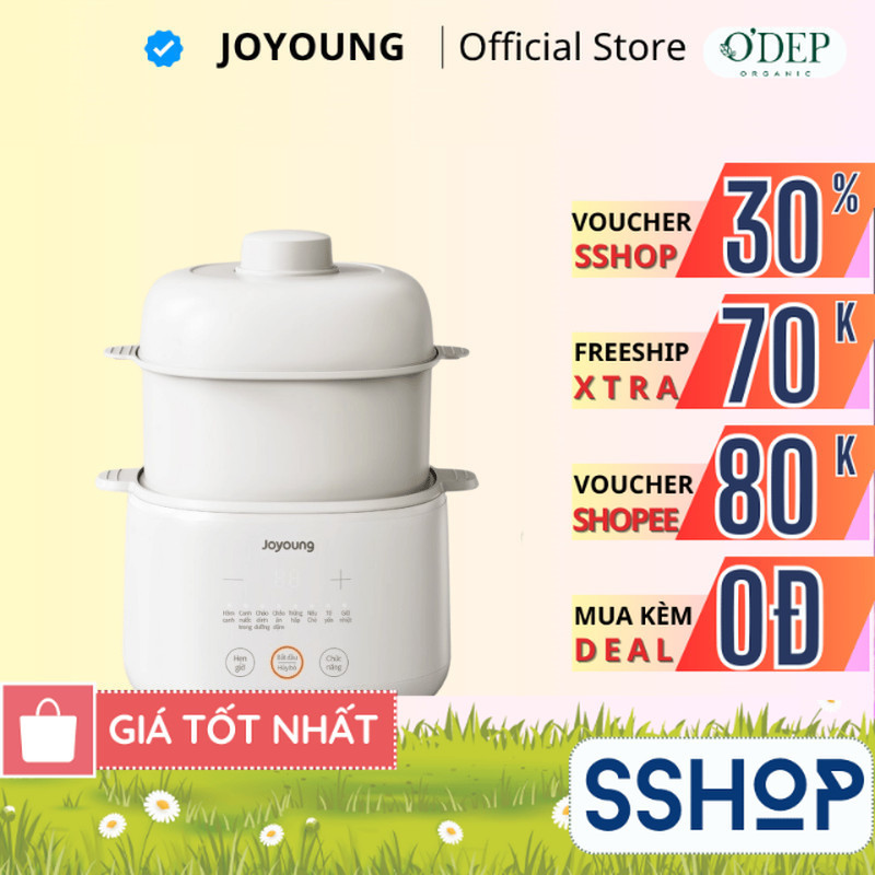 Nồi nấu chậm Joyoung JSC-107 (1L 1 thố sứ) / JSC-187 (1.8L 3 thố sứ) - SSHOP SSA