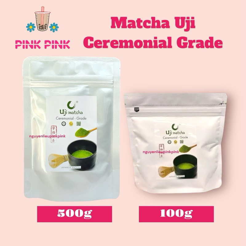 [GÓI 500G] BỘT MATCHA UJI NHẬT BẢN Ceremonial Grade / Culinary Grade / HOUJICHA nguyên chất