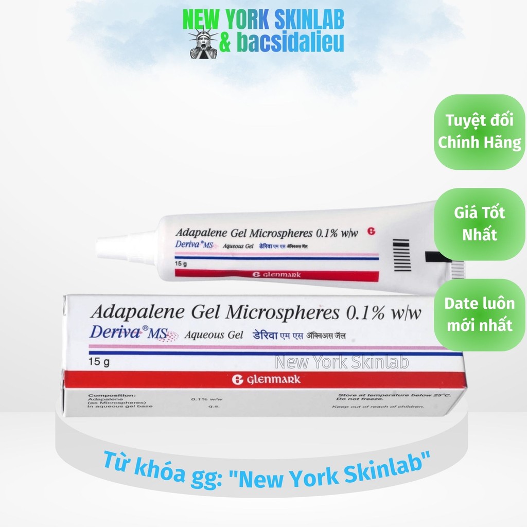 Deriva MS - CMS - BPO gel kem dưỡng da giảm mụn, kiềm dầu new york skinlab