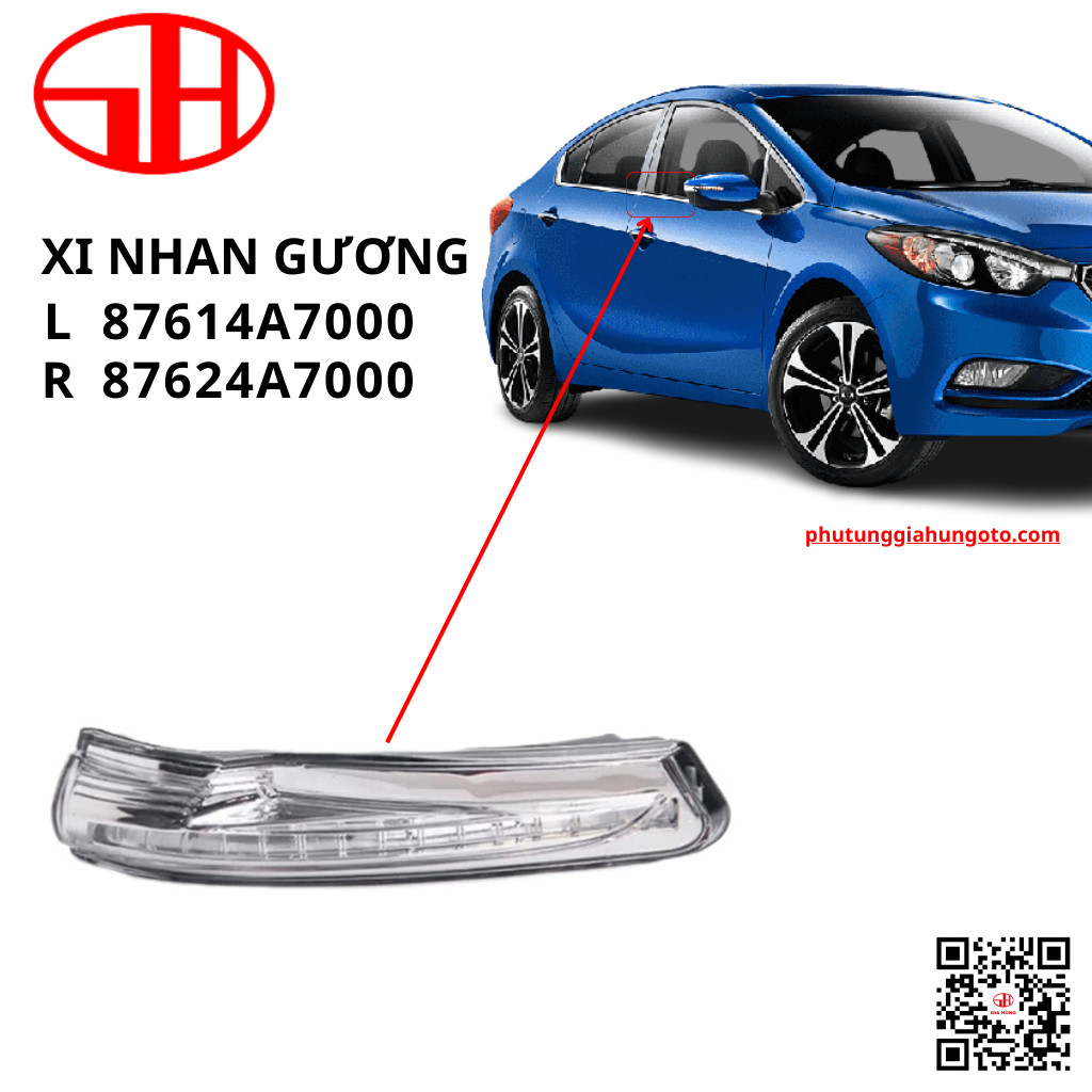 xi nhan gương cho xe ô tô K3 đời 2012 - 2015 (87614A7000 - 87624A7000)