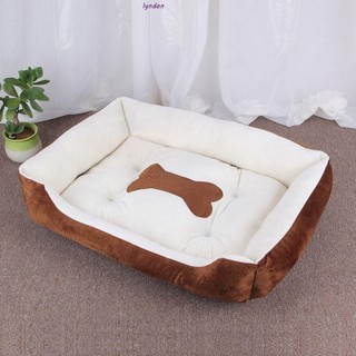 Lyndon Mùa Đông Họa Tiết Xương Tổ Chó, Mềm Mại Ấm Áp Cho Chó Con Mèo Ngủ Sofa, Chó Chuồng Chó Thoải Mái Ngắn Sang Trọng PP Cotton Cho Chó Sofa Giường Mùa Đông