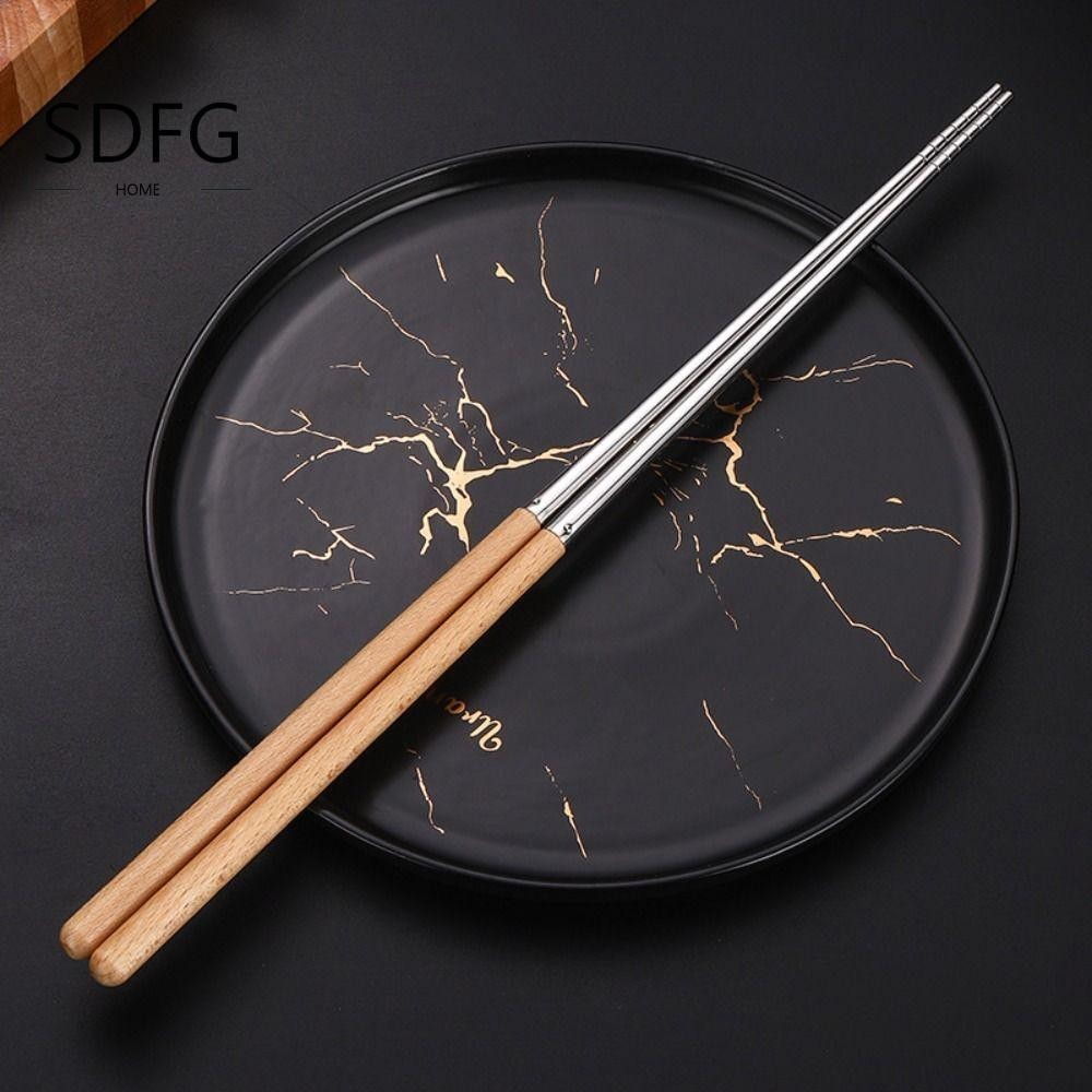 SDFG SDFG sushi mì tay cầm bằng gỗ dụng cụ chiên tự nhiên cực dài