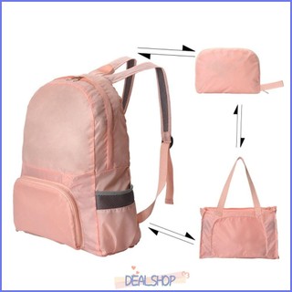 Dealsshop Ba lô nhẹ, Túi xách du lịch có thể gập lại, Túi Daypack đa chức năng siêu nhẹ thể thao chống nước ngoài trời
