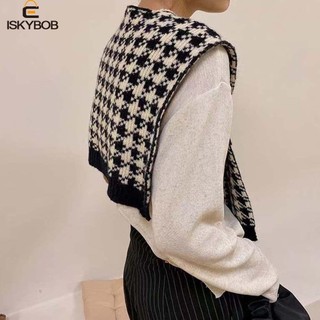 Fuzou khăn choàng cổ, khăn choàng dệt kim kẻ sọc ấm áp, khăn choàng cổ cho nữ / bé gái
