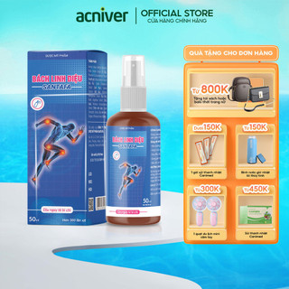 Xịt giảm đau nhanh đau tức thì, đau do chấn thương, bong gân, sưng tấy, đau nhức xương khớp Bách Linh Diệu - Chai 50ml