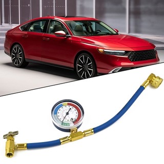 ⭐ready stock ⭐reliable and sturdy for r134a car refrigeration filling hose with pressure gauge