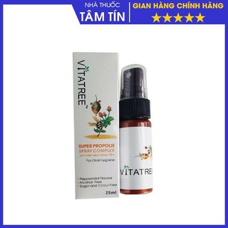 Xịt Keo Ong Vitatree Super Propolis Spray Manuka Honey 25ml