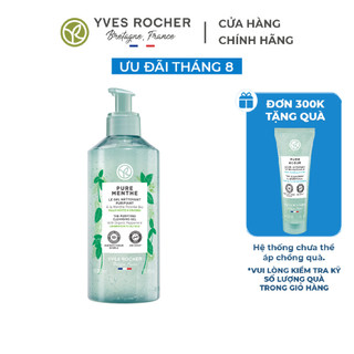 Sữa rửa mặt dạng gel Yves Rocher Pure Menthe Cleansing Gel 390ml