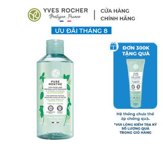 Nước tẩy trang Yves Rocher Pure Menthe Makeup Remover Micellar Water 390ml
