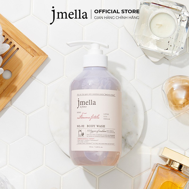 Sữa Tắm Dưỡng Ẩm Hương Nước Hoa Jmella In France Body Wash Hàn Quốc 500ml & 1000ml
