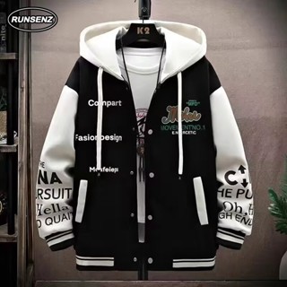 M-8xl Áo Chui Đầu Thời Trang Hàn Quốc Nam Plus Kích Thước Áo Khoác Dáng Rộng Có Mũ Trùm Đầu Quá Khổ Áo