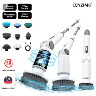 Máy chà sàn quay điện Nâng cấp Máy chà sàn tắm không dây góc có thể điều chỉnh IPX9 Máy chà sàn phòng tắm chống nước có màn hình & 8 đầu bàn chải có thể thay thế Máy chà sàn điện