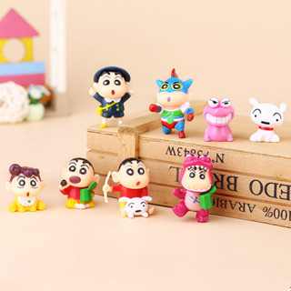 8 Cái / bộ Anime Crayon Shin Chan Nhân Vật Hành Động Khủng Long Búp Bê Series PVC Mô Hình Tượng Nhỏ Đồ Chơi Trẻ Em Quà Tặng