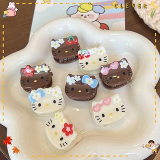 Kẹp Móng Vuốt CLEVER, Vuốt Tóc Sanrio Hello Kitty Ngọt Ngào, Phụ Kiện Tóc Nhiều Màu Sắc Thời Trang Kích Thước Nhỏ Cá Mập Kẹp Nữ