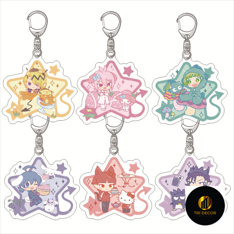 Iruma-san bị chiếm hữu Móc khóa acrylic Suzuki Iruma Valak Mặt dây chuyền acrylic acrylic