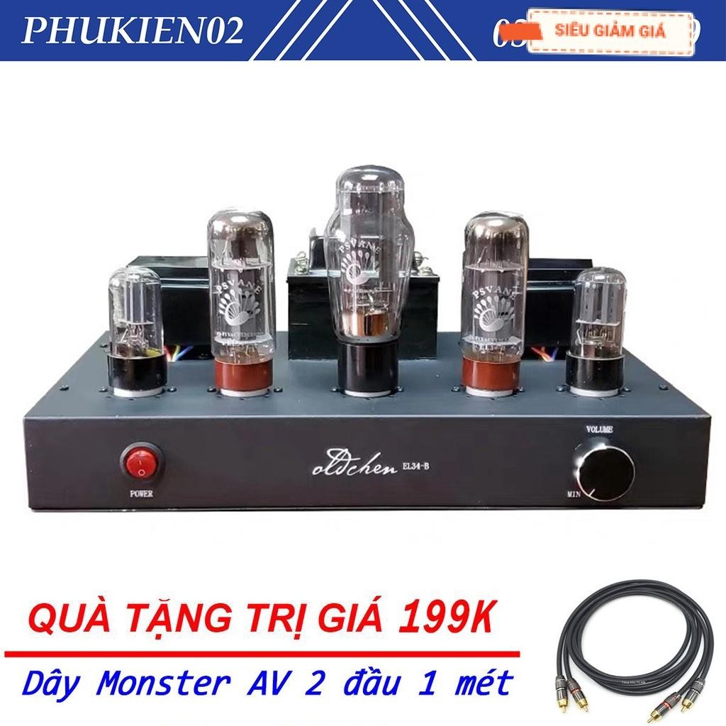 (Quà tặng 199k) Ampli đèn EL34 hãng Oldchen công suất 10w/ 1 kênh chất âm mềm mại