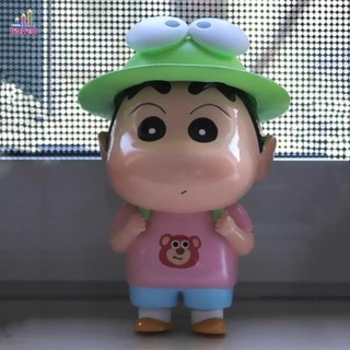 Jesjeliu Ếch Crayon Shin-Chan Đồ Chơi Mô Hình Trang Trí Bàn Làm Việc Xe Đồ Trang Trí Trẻ Em