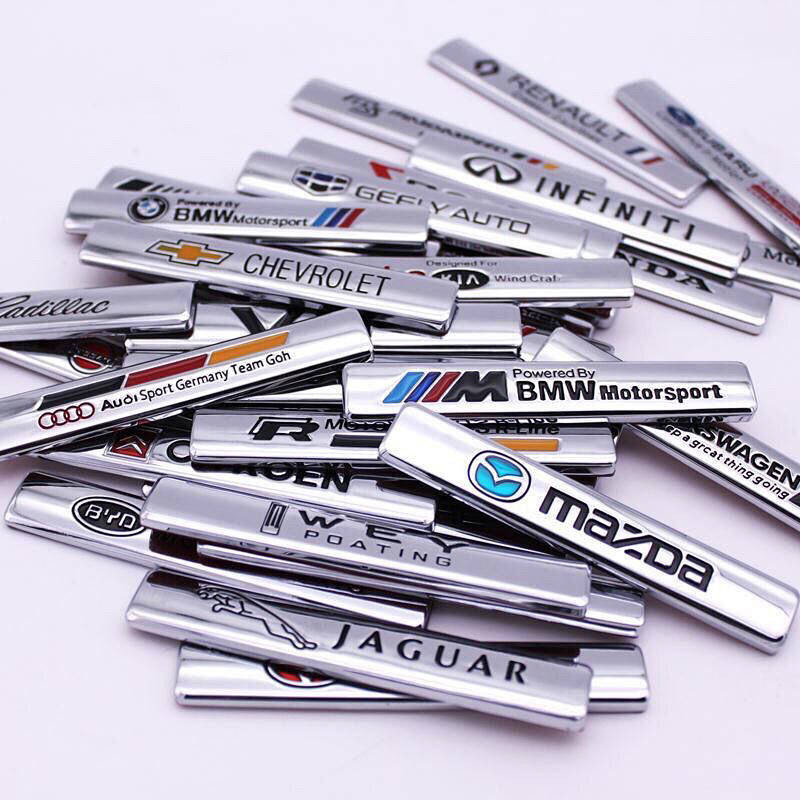 Personalized 3d Three-Dimensional Side Stickers Trunk Stickers Letters Fender Stickers Car Metal Car Labeling Car Body Modification Stickers DSA2