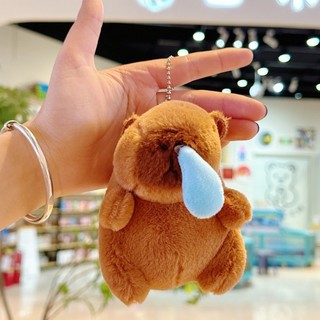 Túi đi học trang trí quà tặng capybara mặt dây chuyền capybara móc khóa sang trọng