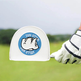 Từ Đóng Cửa Putter Cover Mallet Putter Head Cover Đáng Yêu Gấu Bắc Cực Golf Putter Cover Từ Tính Lưỡi Nứt Putter Headcover Cho Người Chơi Golf Thiết Kế Dễ Thương Cao Cấp Cho Golf