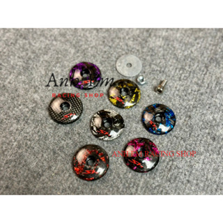 Ốc nắp chụp che chân kính xe Sh CACBON V1 các đời,che gương chiếu hậu phủ cacbon chữ SH màu đỏ