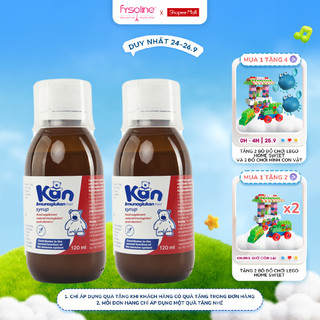 Combo 2 Siro Kan ImunoGlukan hỗ trợ miễn dịch nâng cao sức đề kháng cho bé - Nhập khẩu Châu Âu chai 120ml