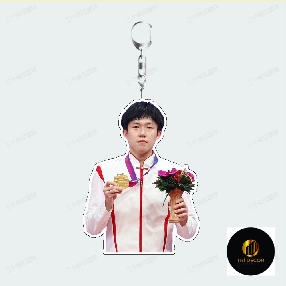 Wang Chuqin Bóng Bàn Acrylic Móc Khóa Quà Tặng Sinh Viên