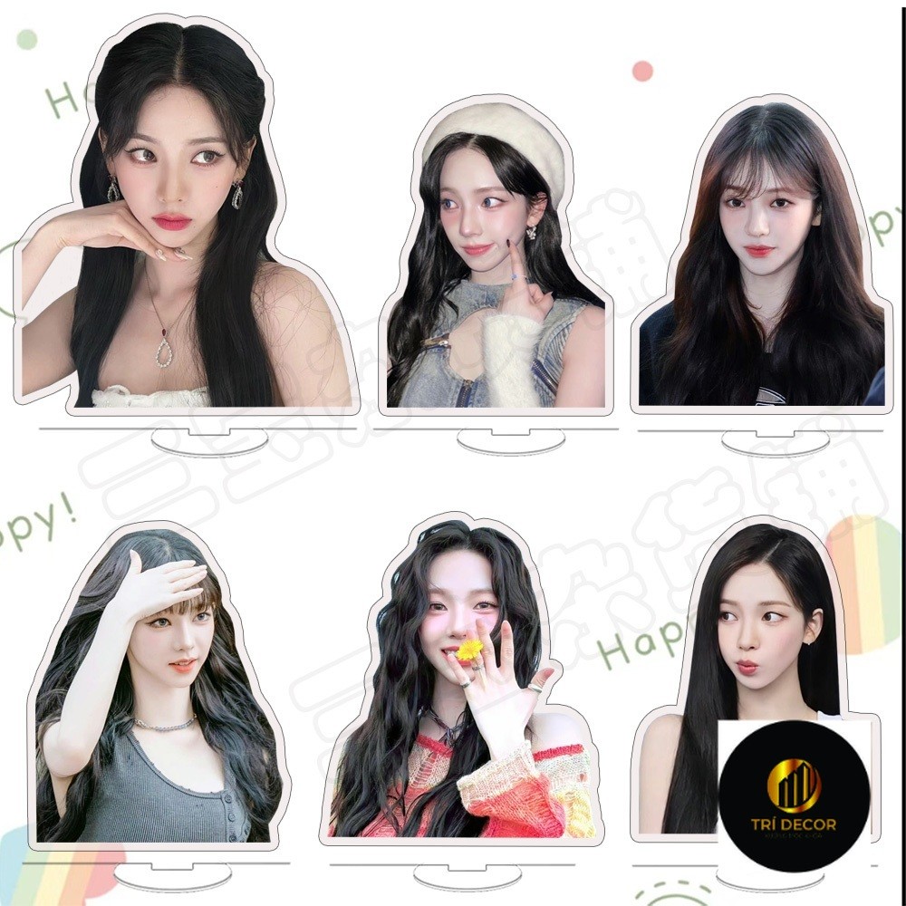 Yu Ji Min Aespa Acrylic Standee Quà tặng học sinh hai mặt