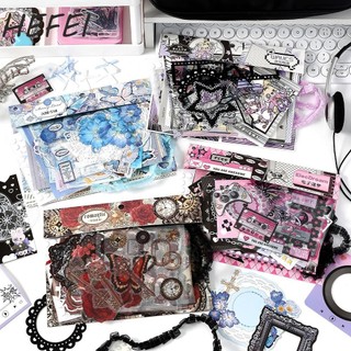 Itabag Trang Trí Chất Liệu DIY, Retro Ren Ruy Băng DIY Itabag Chèn Chất Liệu, Túi Làm Đầy Vật Liệu Giấy Dán Hoa Sáng Tạo Itabag Trang Trí Cơ Bản Chất độn Túi Đựng Bút Itabag