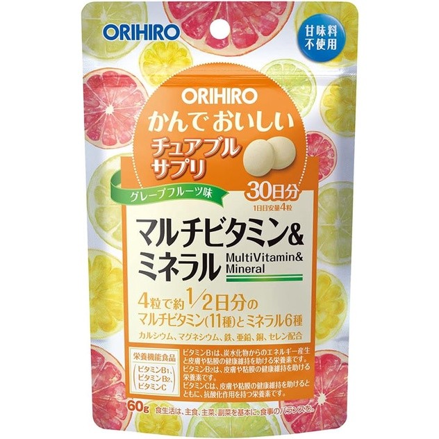 ORIHIRO (Orihiro) Orihiro Viên bổ sung dạng nhai thơm ngon Vitamin tổng hợp & Khoáng chất