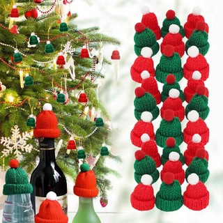  10   20 ChiếcMini Giáng Sinh Đan Nón Mini Len Nón Búp Bê Thủ Công Nón Cây Giáng Sinh Đồ Trang Trí Nón Cho DIY Nghệ Thuật Quà Tặng Phụ Kiện Tóc Thủ Công Năm Mới Ngày Lễ Dự Tiệc Cung Cấp Sợi 