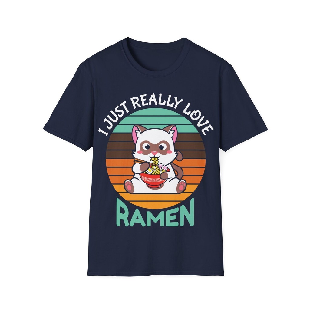 Ramen Love Meets Comic Charm Grab Your Cute Manga Tee Now Softstyle Áo sơ mi
