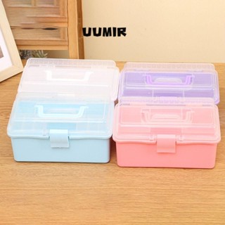 UUMIR Hộp lưu trữ di động đa chức năng bằng nhựa 2 / 3 lớp có thể gập lại