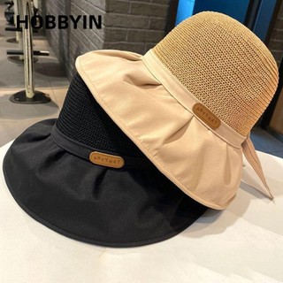 HOBBYIN Nơ Panama Mũ Đa Năng Chống Tia UV Mũ Đuôi Ngựa