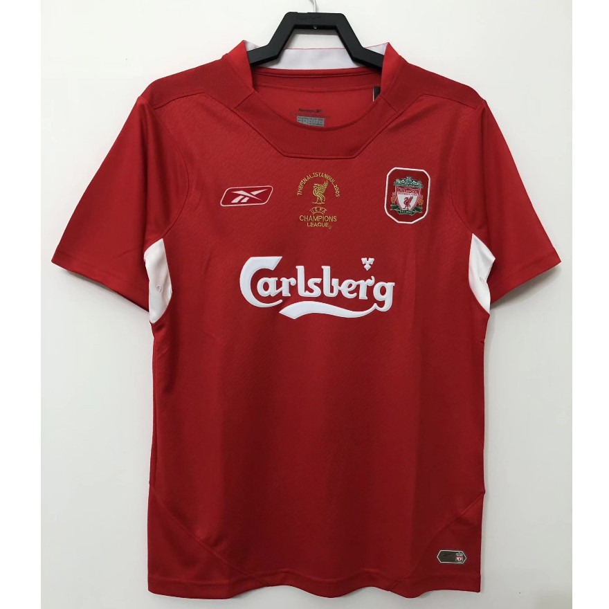 04 05 Áo bóng đá Liverpool GERRARD Áo bóng đá nam cổ điển AAA +