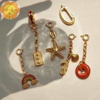 Vastji 316L Thép Không Gỉ Bikini Trang Sức Chống Rỉ Tuyên Bố 18K Vàng PVD Mạ Cá Tính Ngày Lễ Trang Sức Chống Thấm Nước VN