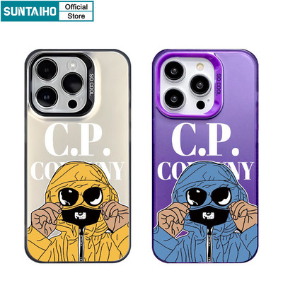 Suntaiho Vỏ Độc Đáo Kính Mát Nam Họa Tiết Ốp lưng Iphone 15 14 13 12 11 Pro Max TPU Silicon Mềm Cao Cấp Chống Sốc Ốp Lưng