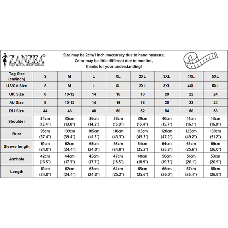 Zanzea Nữ Hàn Quốc Cổ Chữ V dáng rộng Nút áo dài tay màu trơn | BigBuy360 - bigbuy360.vn