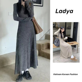 Đầm body dáng dài Đầm dự tiệc Váy basic hàn quốc Váy liền áo len dệt kim khí chất kiểu Pháp váy dài ôm vừa vặn mặc bên trong mẫu mới