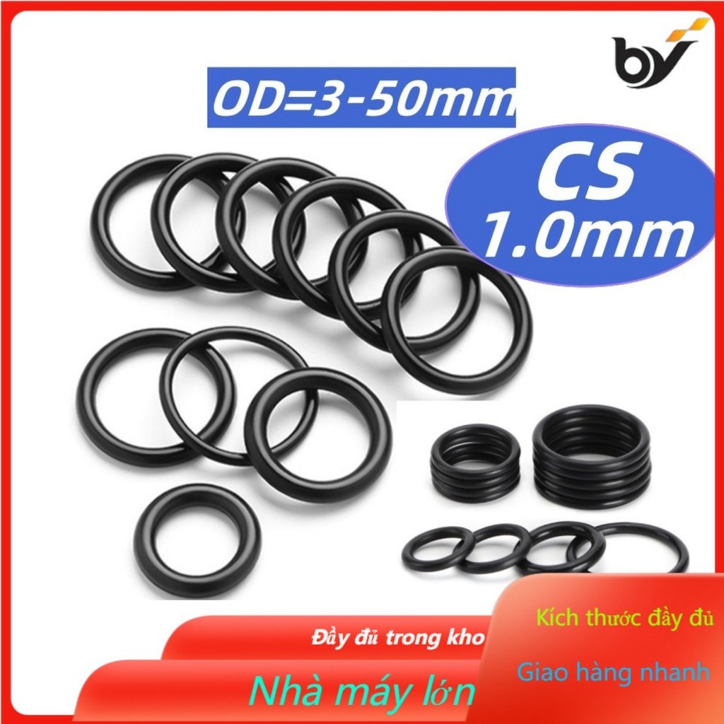 Vòng đệm cao su oring/ gioăng NBR CS1.0mm * OD3-40mm